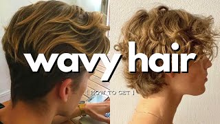 how to make straight hair wavy for guys [upl. by Elad]