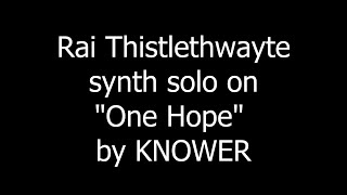 KNOWER  quotOne Hopequot  Rai Thistlethwayte solo Transcription by Andrés Bonelli [upl. by Mamie]