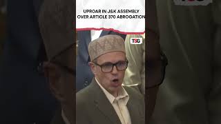 watch  JampK Assembly Amid Uproar Verbal Spat Erupts Over Article 370 viral shorts [upl. by Ryon342]