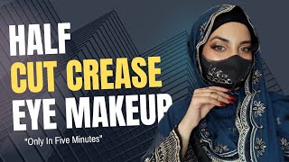 Half cut crease eye makeup tutorial halfcutcrease eyemakeup beginnermakeup [upl. by Macintyre]