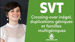 Crossingover inégal duplications géniques et familles multigéniques  SVT  Les Bons Profs [upl. by Ioyal]