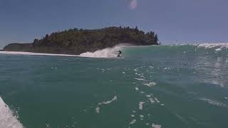 Surfing the Whangamata Bar New Zealand 301222 [upl. by Nedearb]