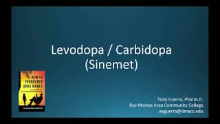 CC How to Pronounce levodopa carbidopa Sinemet Backbuilding Pharmacology [upl. by Robinson]