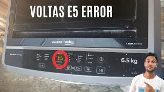 Voltas washing machine e5 error code [upl. by Lesser598]