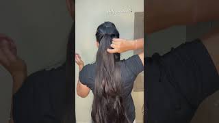 Try this perfect half ponytail hack for school college ytshorts ponytails youtubeshortsparamhair [upl. by Alan]