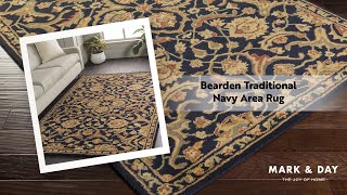 Bearden Traditional Navy Area Rug [upl. by Sumerlin]