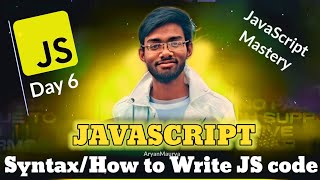 How to write Javascript Code  Js correct syntax [upl. by Rosane]