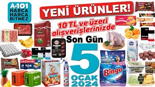 A101 SON GÜN 5 OCAK 2024 KATALOĞU  GIDA İNDİRİMLERİ  A101 KAMPANYA  TEMİZLİK  A101 BU HAFTA [upl. by Pinkham]