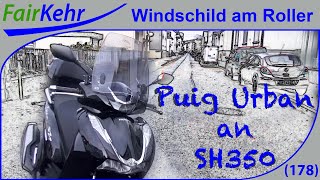 Honda SH 350i NF11 bekommt ein Windschild  178 [upl. by Nyleak]