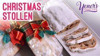 CHRISTMAS STOLLEN Tutorial  Yeners Cake Tips by Serdar Yener from Yeners Way [upl. by Peery]