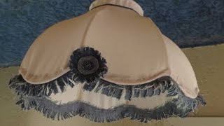 Lampenschirm mit Schablone neu beziehen DIY [upl. by Valleau815]