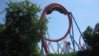 PORTAVENTURA  Riding Shambhala Ferrari Land Preview amp More [upl. by Ecadnac]