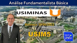 USIM5  USIM3  USIMINAS SA  ANĆLISE FUNDAMENTALISTA BĆSICA PROF SILAS DEGRAF [upl. by Gerek968]