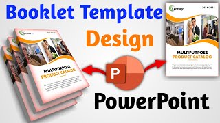 How to make Creative Booklet Template Design 😲 In PowerPoint [upl. by Hildy892]