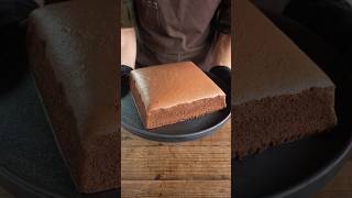 Softest chocolate castella sponge cake チョコレート台湾カステラ shorts asmr cooking [upl. by Scrivings]