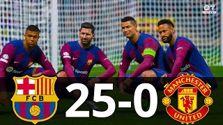 MESSI RONALDO MBAPPE NEYMAR ALL STARS  BARCELONA 250 MAN UNITED [upl. by Ocin931]