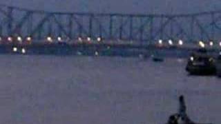 Hooghly River with a view of the Howrah Bridge  Kolkata [upl. by Aibara611]