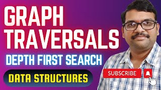 DEPTH FIRST SEARCHDFS  GRAPH TRAVERSALS  DATA STRUCTURES [upl. by Rosamund]