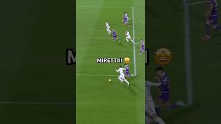 Miretti’s goal vs Fiorentina 🔥 dreams come true ⚪️⚫️ [upl. by Ojiram]