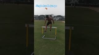 Single hurdle jumps  hurdles ytshorts youtubeshorts trending [upl. by Paymar]