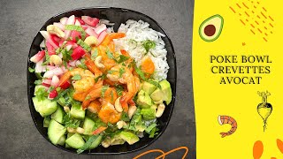 POKE BOWL avocat crevettes [upl. by Oirom]