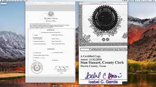 How to Apostille a Texas Marriage Certificate [upl. by Aneret236]