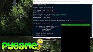 Pygame Tutorial  Making a Platformer ep 1 Installation and Making a Window [upl. by Banna]