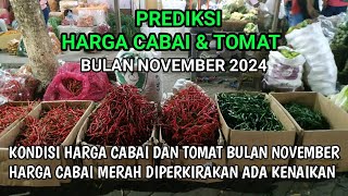 Prediksi harga cabai dan tomat bulan November 2024 [upl. by Allcot]