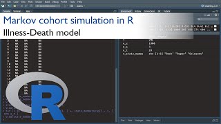 Markov cohort simulation in R  IllnessDeath model [upl. by Sito]