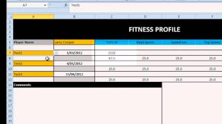 EAF30  Excel Radar Chart for Athlete Profile [upl. by Anelac]