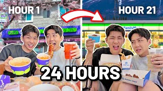 ONLY EATING JOHOR BAHRU CONVENIENCE STORE FOOD FOR 24 HOURS [upl. by Bowerman]