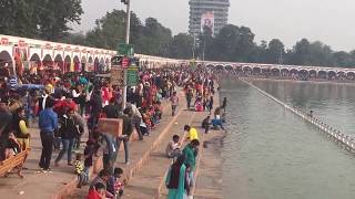 Kurukshetra Crowded Brahma Sarovar FairMela [upl. by Magree622]