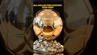 All Ballondor Winners 20102024 🏆 [upl. by Ardnaz]