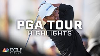 PGA Tour Highlights 2024 American Express Round 1  Golf Channel [upl. by Yruok404]