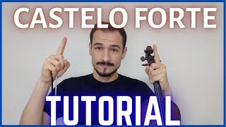 CASTELO FORTE  Hinário  Harpa  Como Tocar no Violino  I TUTORIAL  PARTITURA l [upl. by Anaylil]