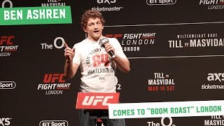 Ben Askren takes on the London Fans at the UFC London QampA [upl. by Saire115]