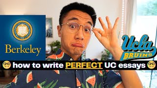 How To Write ALL 8 UC PIQ Essay Prompts No BS Pure Gold [upl. by Zipnick]