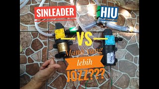 Sinleader VS Hiu Mana yang lebih Jozz Testing Perbandingan dua Pompa DC Single terbaik [upl. by Pressey]