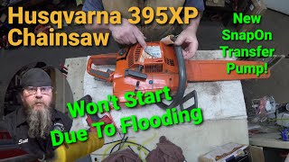 Husqvarna 395XP Chainsaw Wont Start [upl. by Leesen]