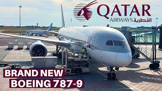 QATAR AIRWAYS BRAND NEW BOEING 7879 ECONOMY Warsaw  Doha [upl. by Akemaj]