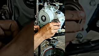 CT 100 oil filter change Bajajct100newshorts newvlogs mechanicalengineer mechenicalengineering [upl. by Leopold]