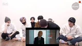 BTS REACTION TO STRAY KIDS  GODS MENU DANCE PRACTICE FANMADE MEANS FAKE [upl. by Aretina782]