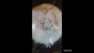 Limestone powder dipped in water nd its bubbling sound gives u goosebumps💕😋🥰❤️ [upl. by Myke259]