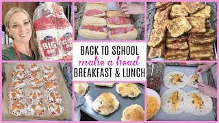 BACK TO SCHOOL MAKE AHEAD BREAKFAST LUNCH amp SNACK  COOK WITH ME [upl. by Ellen444]