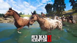 TOCANDO os CAVALOS APPALOOSAS até os ÍNDIOS  Vendendo cavalos para os índios Red Dead Redemption 2 [upl. by Rose911]