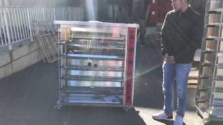 30 Chicken Gas Single Deck Rotate Chicken stove Rotisserie Machine rotation [upl. by Callida]