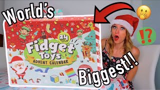 UNBOXING THE WORLDS BIGGEST MYSTERY FIDGET ADVENT CALENDAR😱🎁⁉️ 24 MYSTERY BOXES😦🎁 [upl. by Mcdonald252]