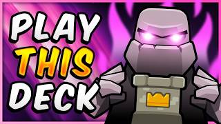 TOP PRO JUST REVEALED the NEW BEST GOLEM DECK — Clash Royale [upl. by Pelage233]