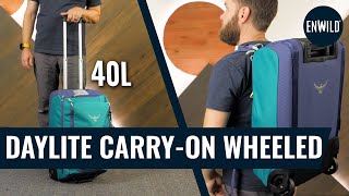 Osprey Daylite CarryOn Wheeled Duffel 40 Review [upl. by Reffotsirhc168]