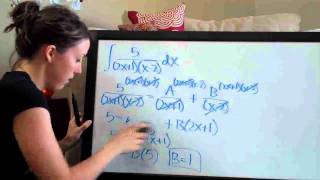 Partial fractions distinct linear factors example 3 KristaKingMath [upl. by Frolick]